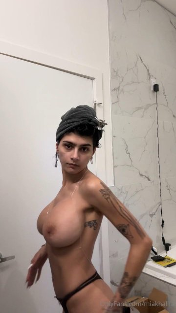 Mia Khalifa Nude Dressing OnlyFans Video Leaked - #13