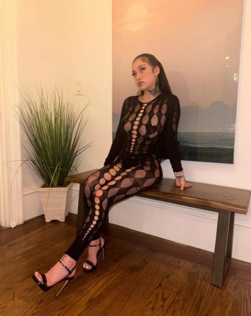 Bhad Bhabie Sexy See-Through Mesh Bodysuit Onlyfans Set Leaked - #3