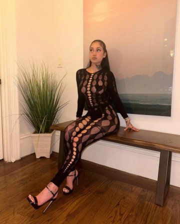 Bhad Bhabie Sexy See-Through Mesh Bodysuit Onlyfans Set Leaked - #2