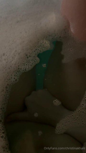 Christina Khalil Nude Bath Pussy Masturbation Onlyfans Video Leaked - #3