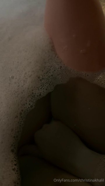 Christina Khalil Nude Bath Pussy Masturbation Onlyfans Video Leaked - #4