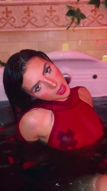 Andrea Botez Nipple Pasties Wet Bodysuit Video Leaked - #9