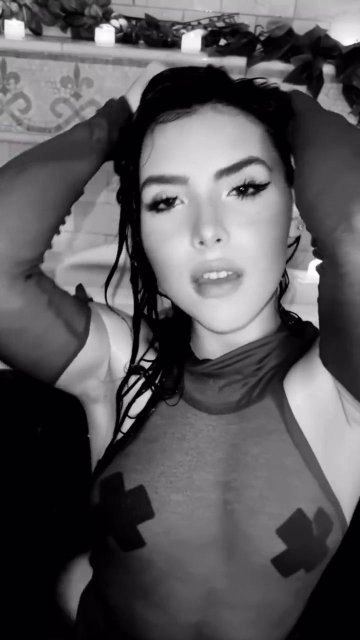 Andrea Botez Nipple Pasties Wet Bodysuit Video Leaked - #13