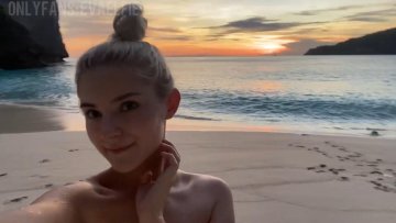 Eva Elfie Nude Beach Selfie Tease OnlyFans Video Leaked