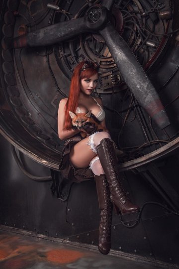Kalinka Fox Nude Steampunk Cosplay Patreon Set Leaked - #22