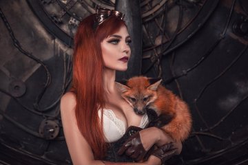 Kalinka Fox Nude Steampunk Cosplay Patreon Set Leaked - #20