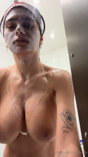 Mia Khalifa Nude Shower Prep OnlyFans Video Leaked - #26