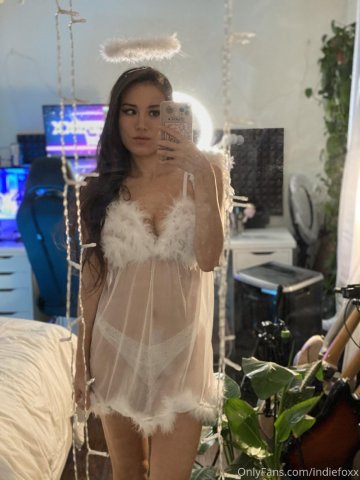 Indiefoxx Angel Lingerie Selfies Onlyfans Set Leaked - #6