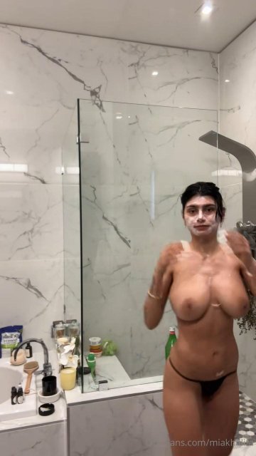 Mia Khalifa Nude Shower Prep Part 2 OnlyFans Video Leaked - #4
