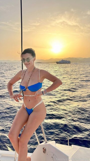 KittyPlays Sexy Blue Bikini Yacht Fansly Set Leaked - #6