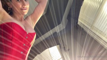 Christina Khalil Red Corset Onlyfans Video Leaked - #3