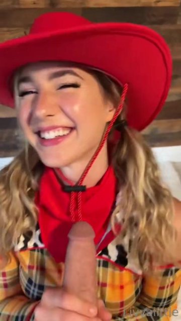 Livvalittle Cowgirl BWC Blowjob OnlyFans Video Leaked - #2