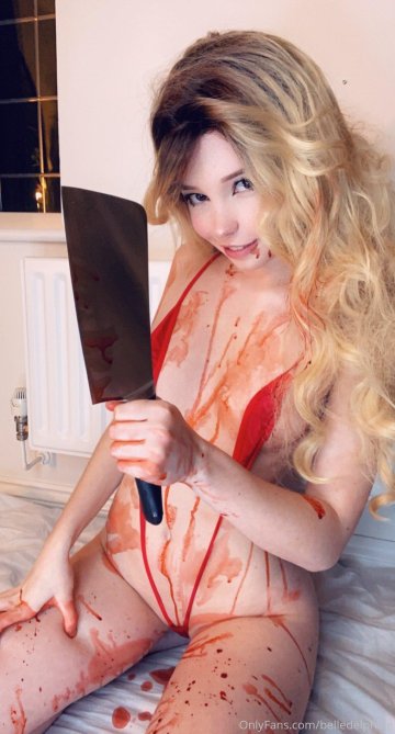 Belle Delphine Nude Red Slingshot Bikini Onlyfans Set Leaked - #40