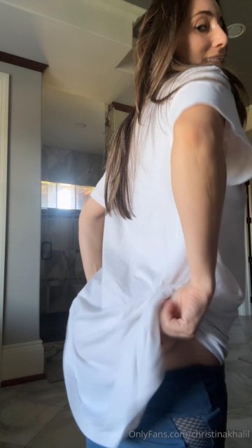 Christina Khalil Nude Outfit Change Tease Onlyfans Video Leaked - #10