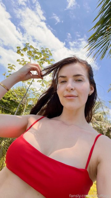 KittyPlays Sexy Red Bikini Vacation Fansly Set Leaked - #11