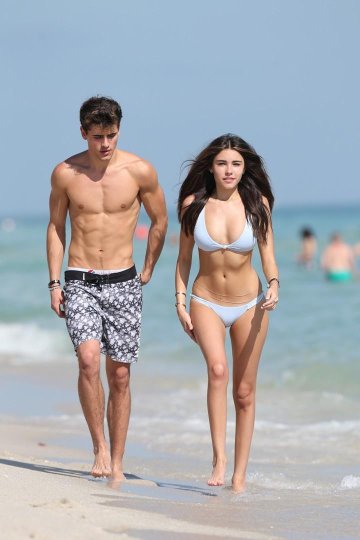 Madison Beer Bikini Camel Toe Public Beach Set Leaked - #23