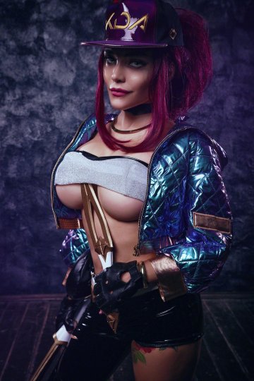 Kalinka Fox Nude Akali League of Legends Cosplay Set Leaked - #26