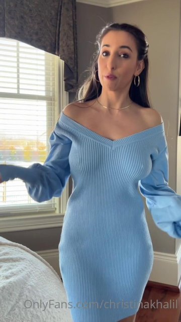 Christina Khalil Nipple Pokies Dress Onlyfans Video Leaked - #11