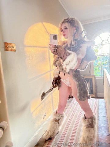 Belle Delphine Sexy Viking Cosplay Onlyfans Set Leaked - #47