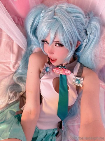 Belle Delphine Nude Pussy Miku Cosplay Onlyfans Set Leaked - #3