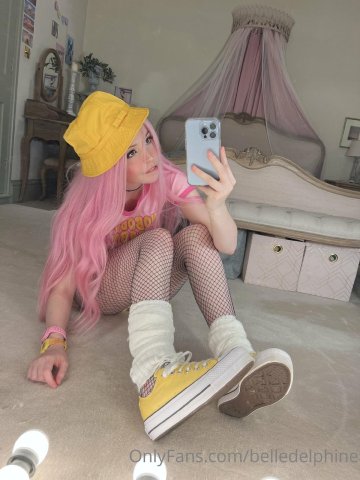 Belle Delphine Yellow Hat Full Onlyfans Set Leaked - #88