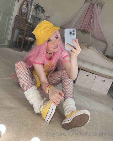 Belle Delphine Yellow Hat Full Onlyfans Set Leaked - #61