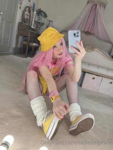 Belle Delphine Yellow Hat Full Onlyfans Set Leaked - #46