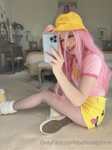 Belle Delphine Yellow Hat Full Onlyfans Set Leaked - #67
