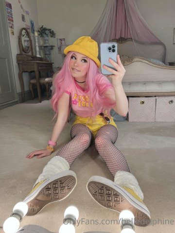 Belle Delphine Yellow Hat Full Onlyfans Set Leaked - #83