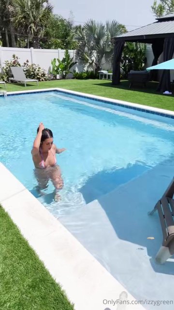 Izzy Green Nude Pool Dildo Masturbation OnlyFans Video Leaked - #8