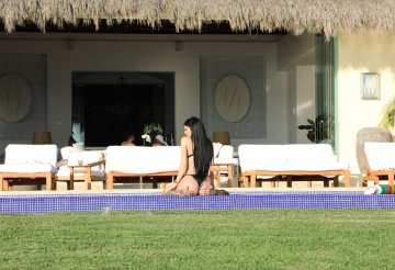 Kylie Jenner Thong Bikini Pool Candid Set Leaked - #4