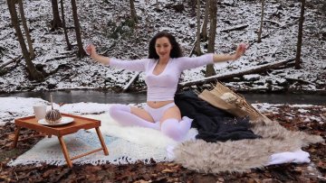 Abby Opel Nude Outdoor Camp Stripping OnlyFans Video Leaked - #10