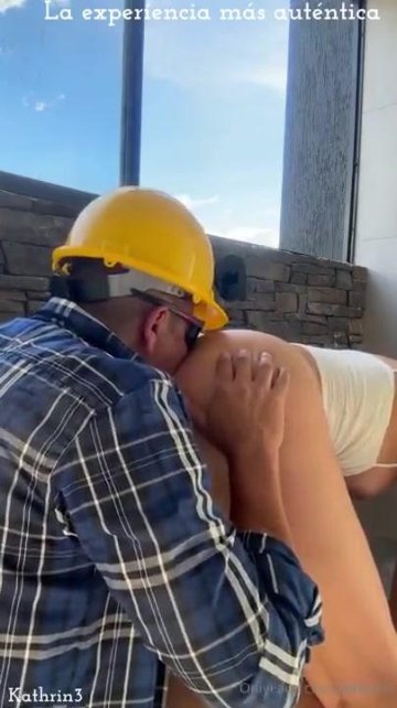 Kathrin Nude Construction Cunnilingus OnlyFans Video Leaked - #5