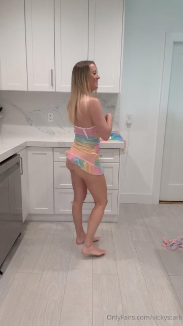 Vicky Stark Rainbow Lingerie Try-On Onlyfans Video Leaked - #8