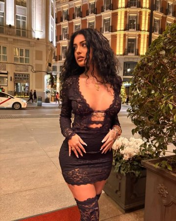Malu Trevejo Sexy Lace Mini Dress Onlyfans Set Leaked - #1