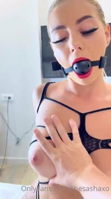 TheSashaXo Nude BDSM Gag Handcuffs Sex OnlyFans Video Leaked - #3