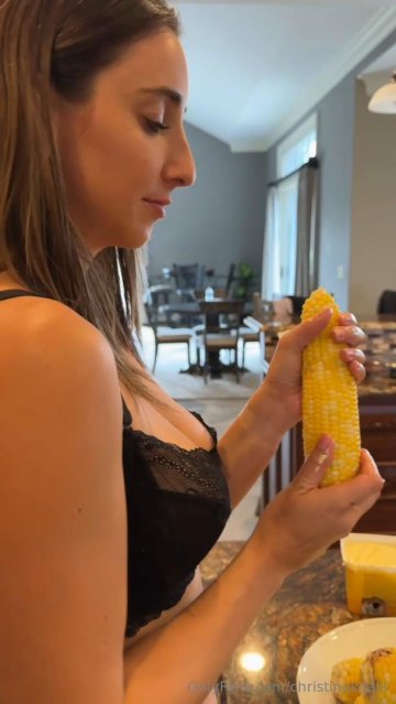 Christina Khalil Corn Blowjob Thong Tease Onlyfans Video Leaked - #13