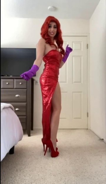 Christina Khalil Sexy Jessica Rabbit Cosplay Onlyfans Video Leaked - #20