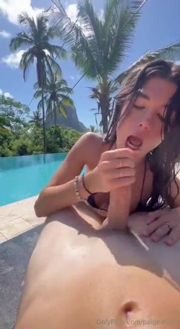 Paige Insco Nude POV Poolside Blowjob OnlyFans Video Leaked - #3