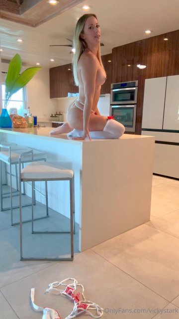 Vicky Stark Nude Kitchen Costume Strip Onlyfans Video Leaked - #15
