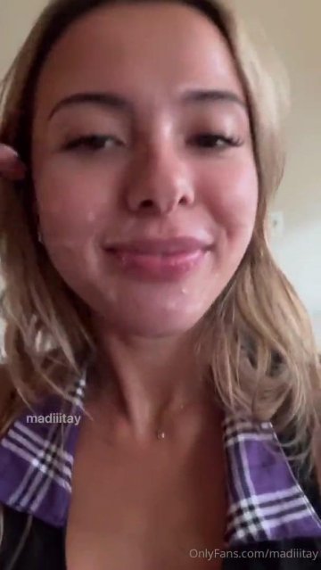 Madiiitay POV Blowjob Cumshot Facial OnlyFans Video Leaked - #1