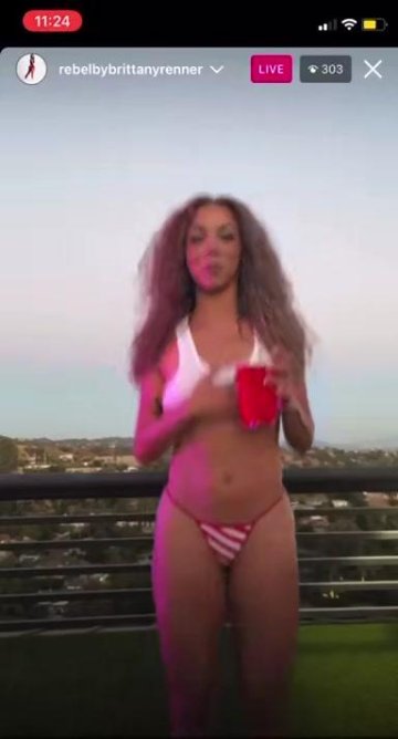 Brittany Renner Nude Wet T-Shirt Tits OnlyFans Video Leaked - #9