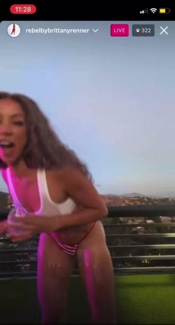 Brittany Renner Nude Wet T-Shirt Tits OnlyFans Video Leaked - #8