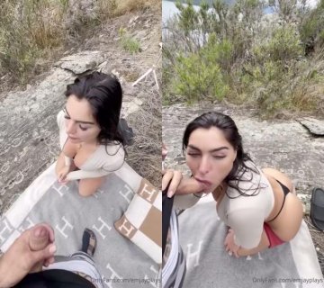 Emily Rinaudo Outdoor POV Blowjob OnlyFans Video Leaked