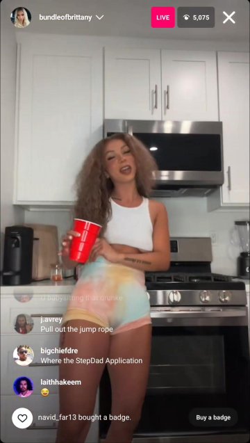 Brittany Renner Nude Nipple Slip Livestream Video Leaked - #6