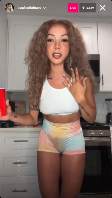 Brittany Renner Nude Nipple Slip Livestream Video Leaked - #8